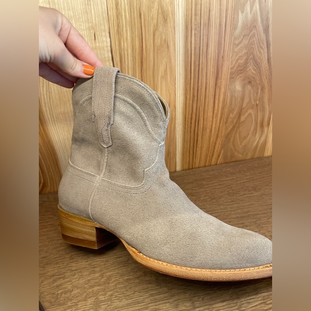 Gray suede waterproof Tecovas